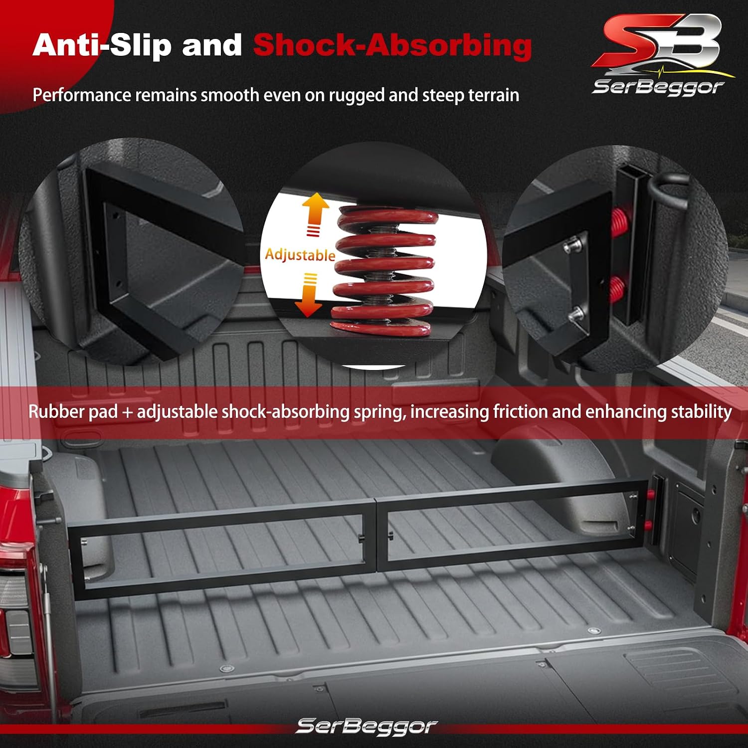 Truck Bed Divider Compatible with Ford F150 Accessories 2015-2023 image 5