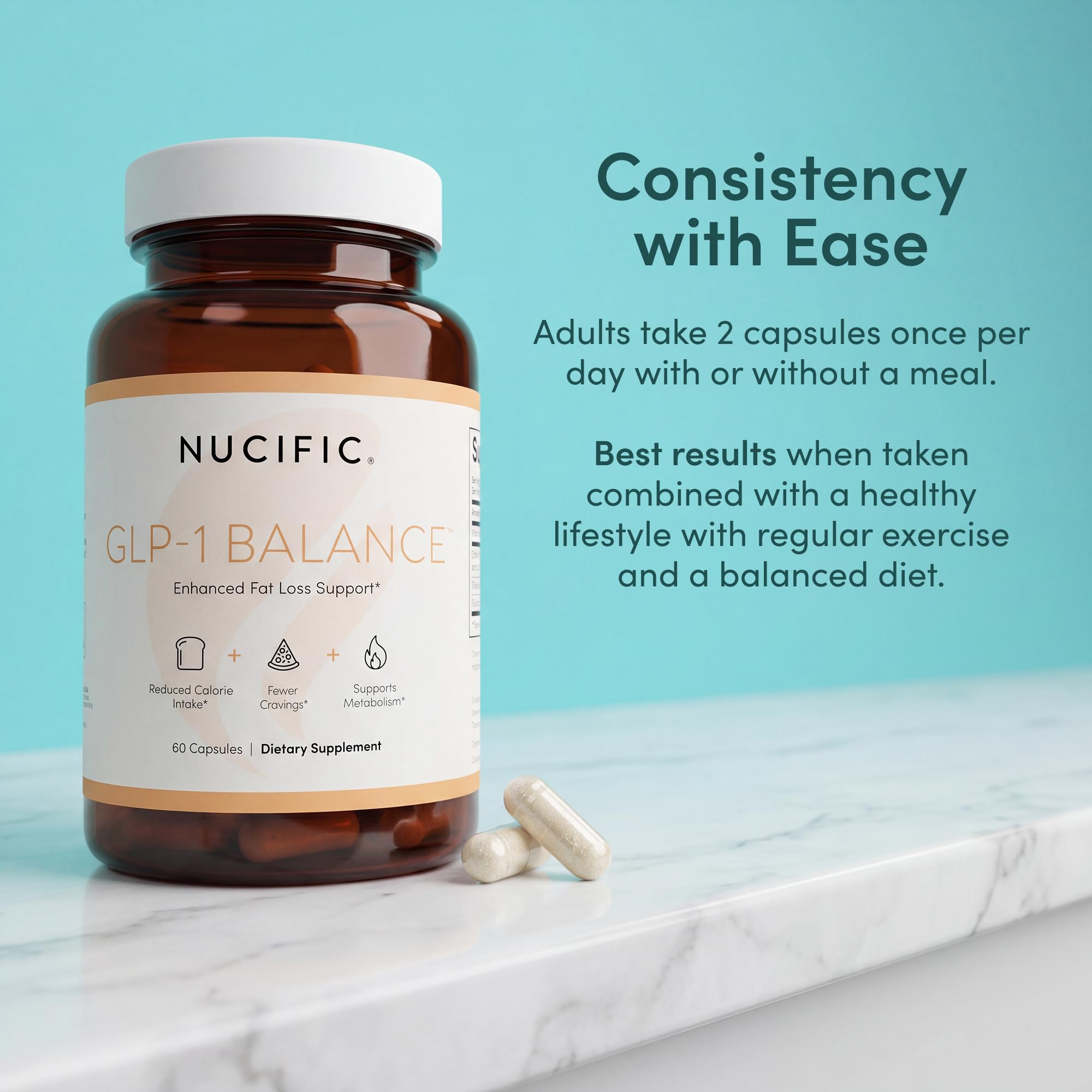 Nucific GLP-1 Balance Weight Management & Energy Support, 60 Capsules — Amazon image 5