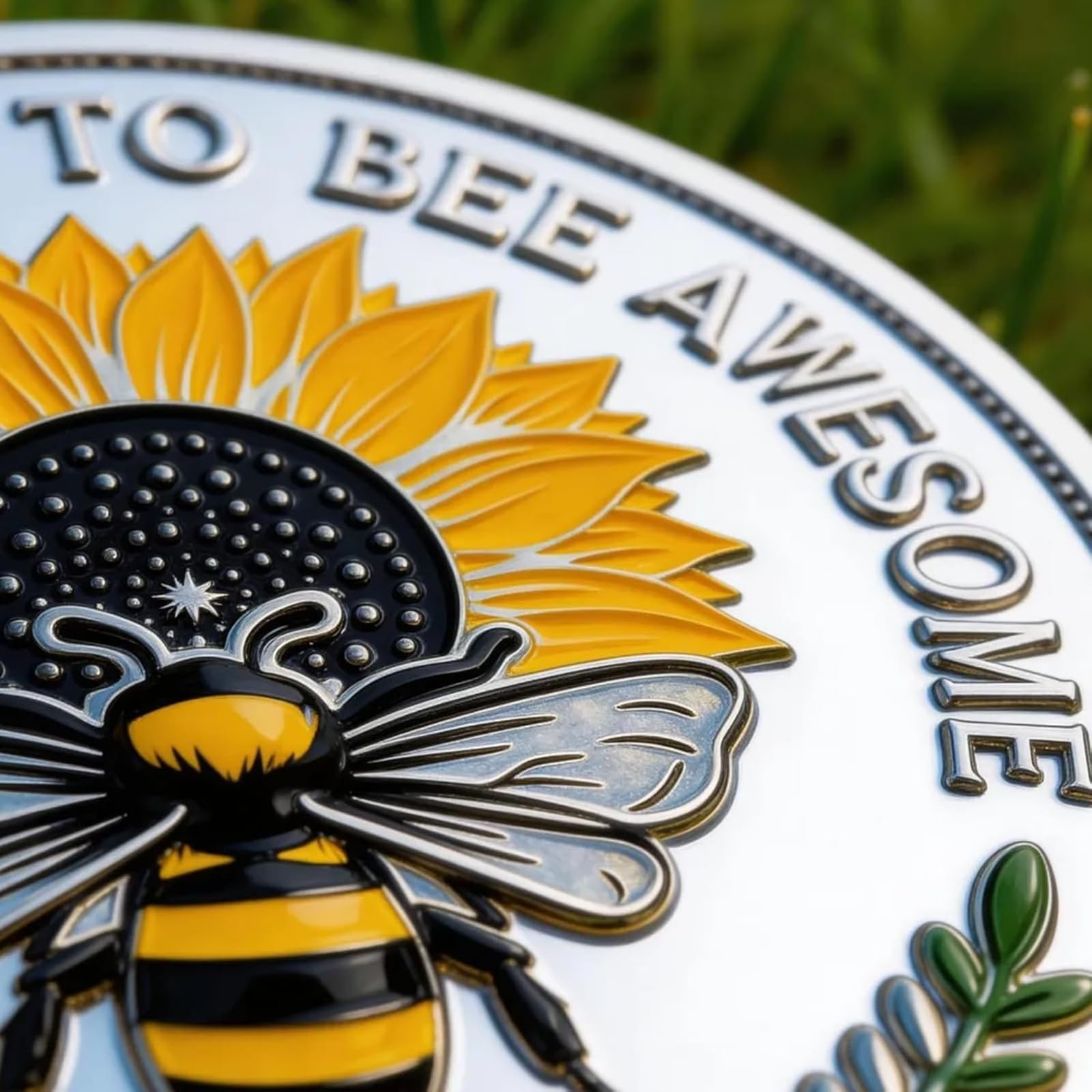 Moneda Conmemorativa de Positividad "Bee Kind" - Moneda del Desafío "Bee Kind", Ficha Motivacional de Doble Cara con Afirmaciones, Regalo Inspirador para Amigos y Familiares (#A6Pcs)