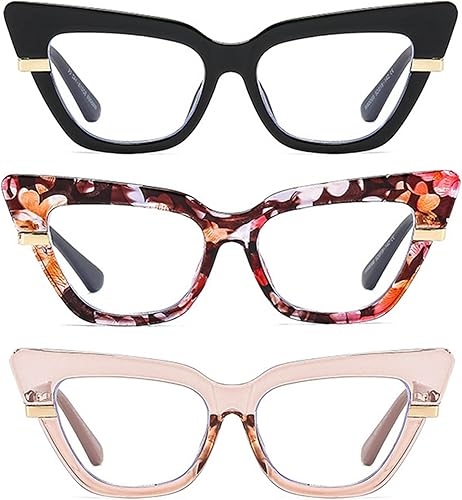 Miniatura 6 de bullabulling Gafas de lectura con bloque de luz azul para mujer, diseño elegante con filtro de rayos UV