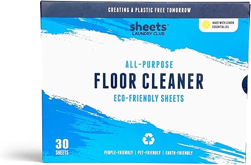Miniatura 2 de Sheets Laundry Club Hojas de solución de limpiador de suelos solubles sin líquido, paquete de 30 – Limón – Agentes de limpieza a base de plantas con