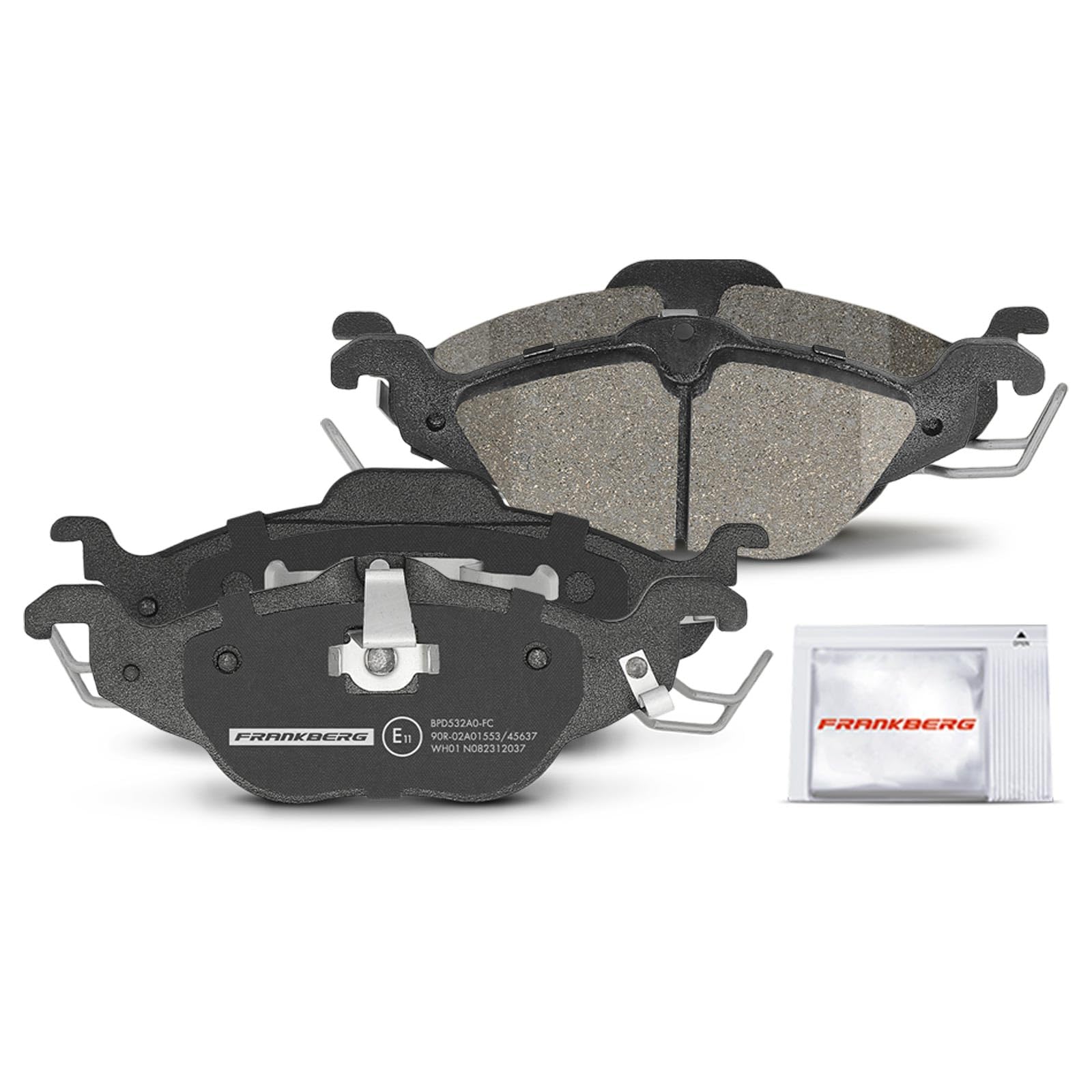Frankberg 2 discos de freno 4 pastillas de freno | Compatible con: Astra G Classic T98, Caravana Astra G T98, Caravana clásica Astra G F35, Astra MK IV (G) Cabriolet T98