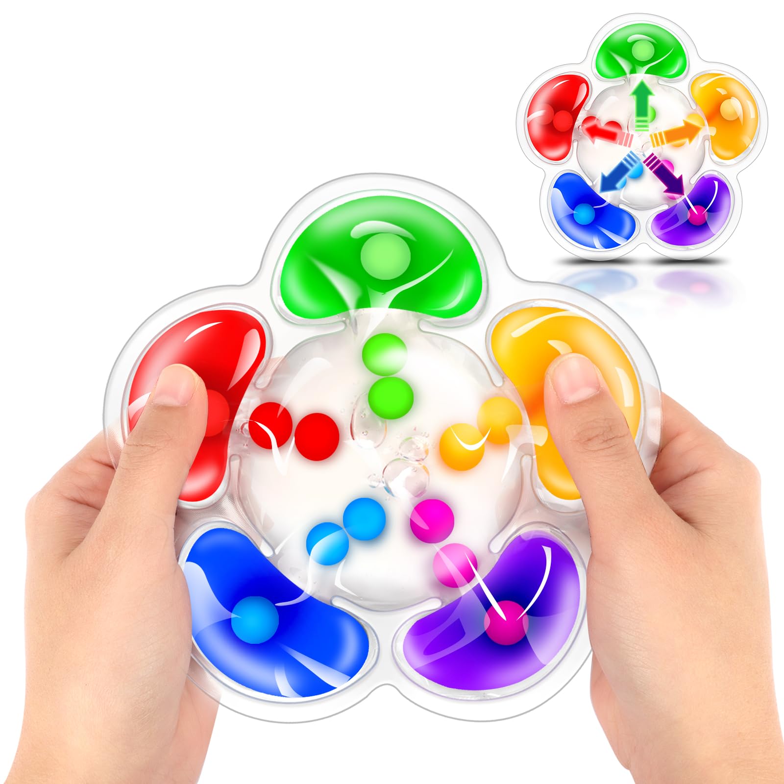 mcgskl Color Sorting Sensory Toys, Color Matching Toys, Fine Motor Skills Game for Toddlers, Montessori Toys for Kids Boys Girls Ages 3-5