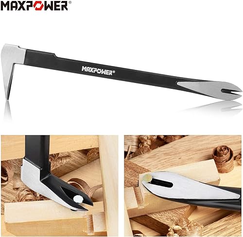 Miniatura 3 de MAXPOWER 4 extractores de clavos de barra de palanca y llave de tubo de 14 pulgadas