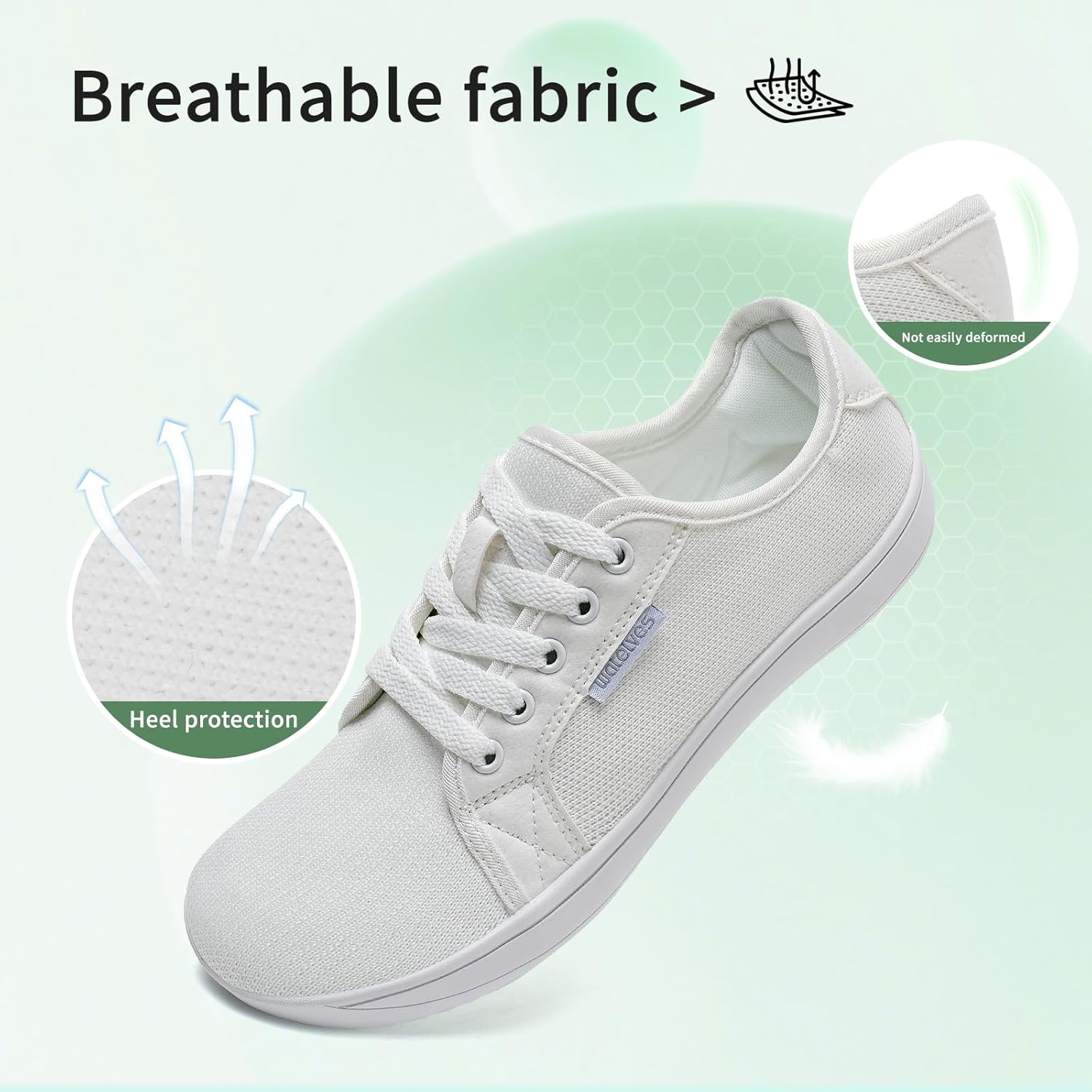 WateLves Barfuss Schuhe Damen Barfußschuhe Herren Kint Sneaker Walkingschuhe Minimalistische - Image 2