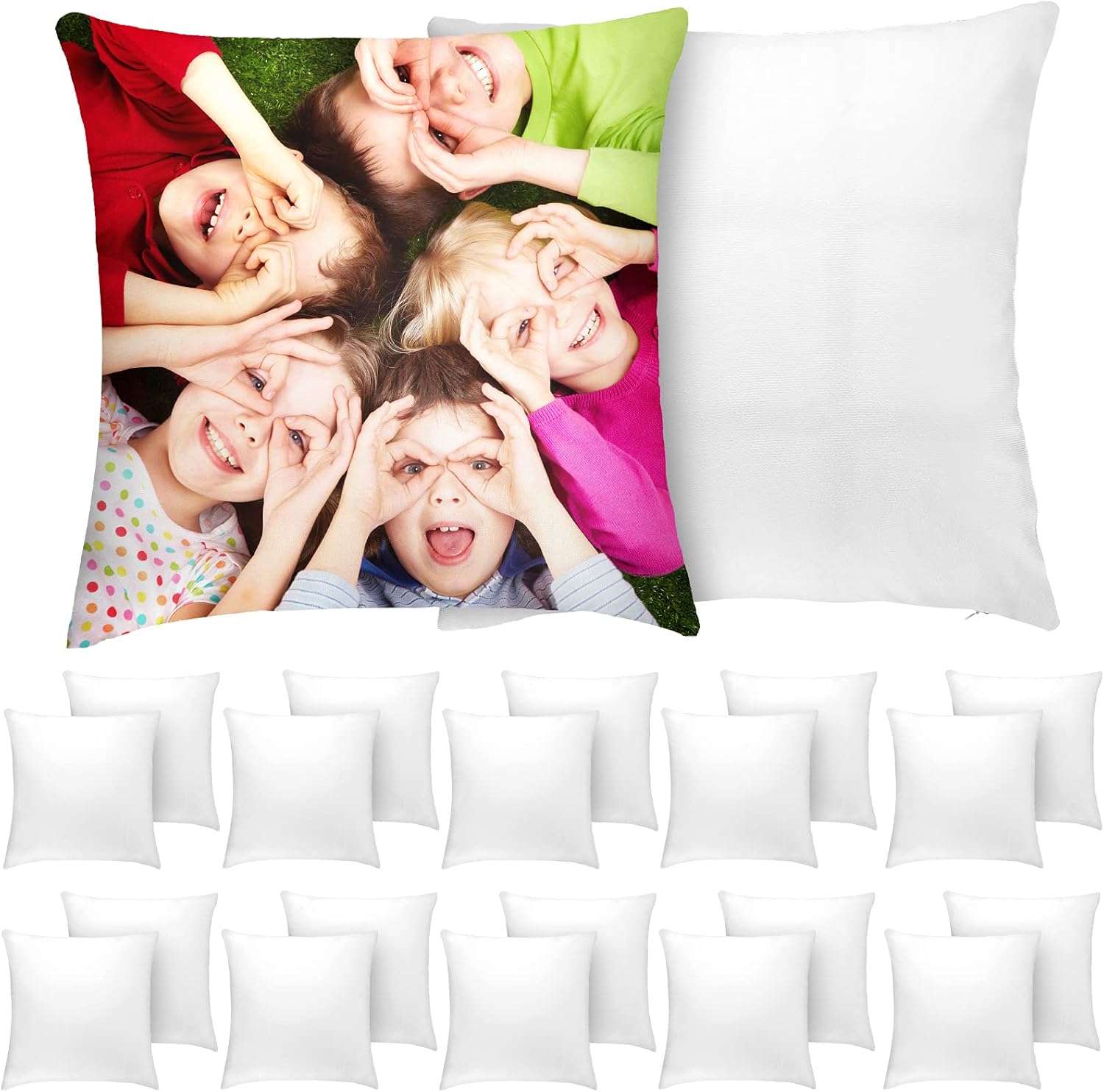 Tatuo 20 Sublimation Pillow Covers Blank Polyester Throw