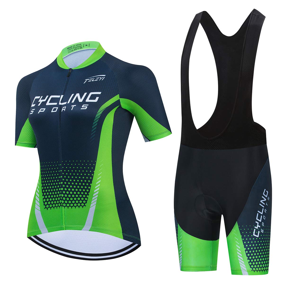 Hotlion Radtrikot Damen Set Kurzarm Sommer Fahrradbekleidung Frauen Rennrad Trikot Sätze Atmungsaktiv Radbekleidung CC63