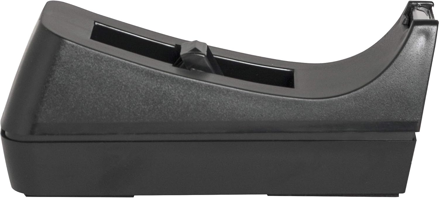 Business Source Standard Desktop Tape Dispenser, Black, 1 in (BSN32954) (Pack of 3)