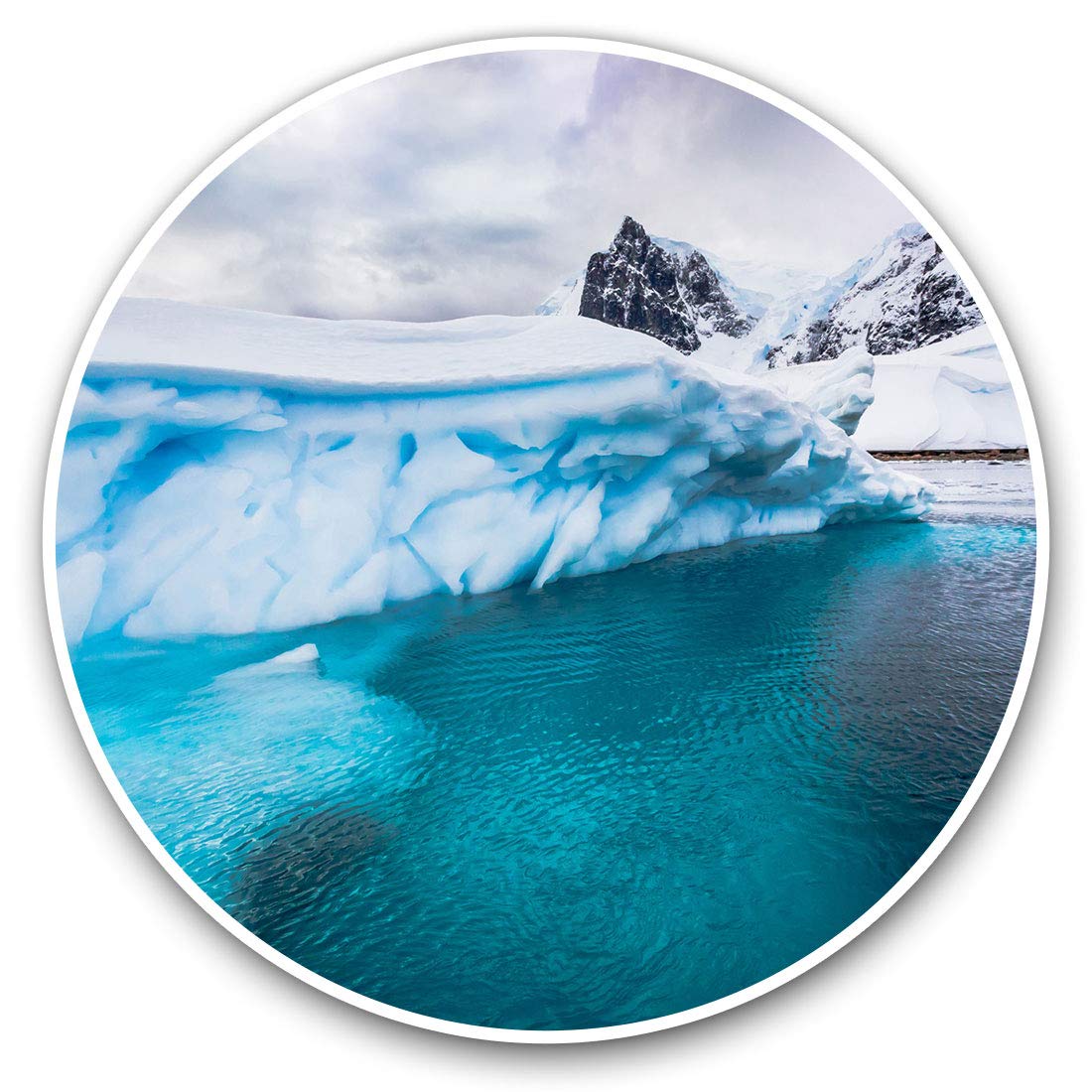 Vinyl Stickers (Set of 2) 30cm - Iceberg Andvord Bay Antarctica 13279