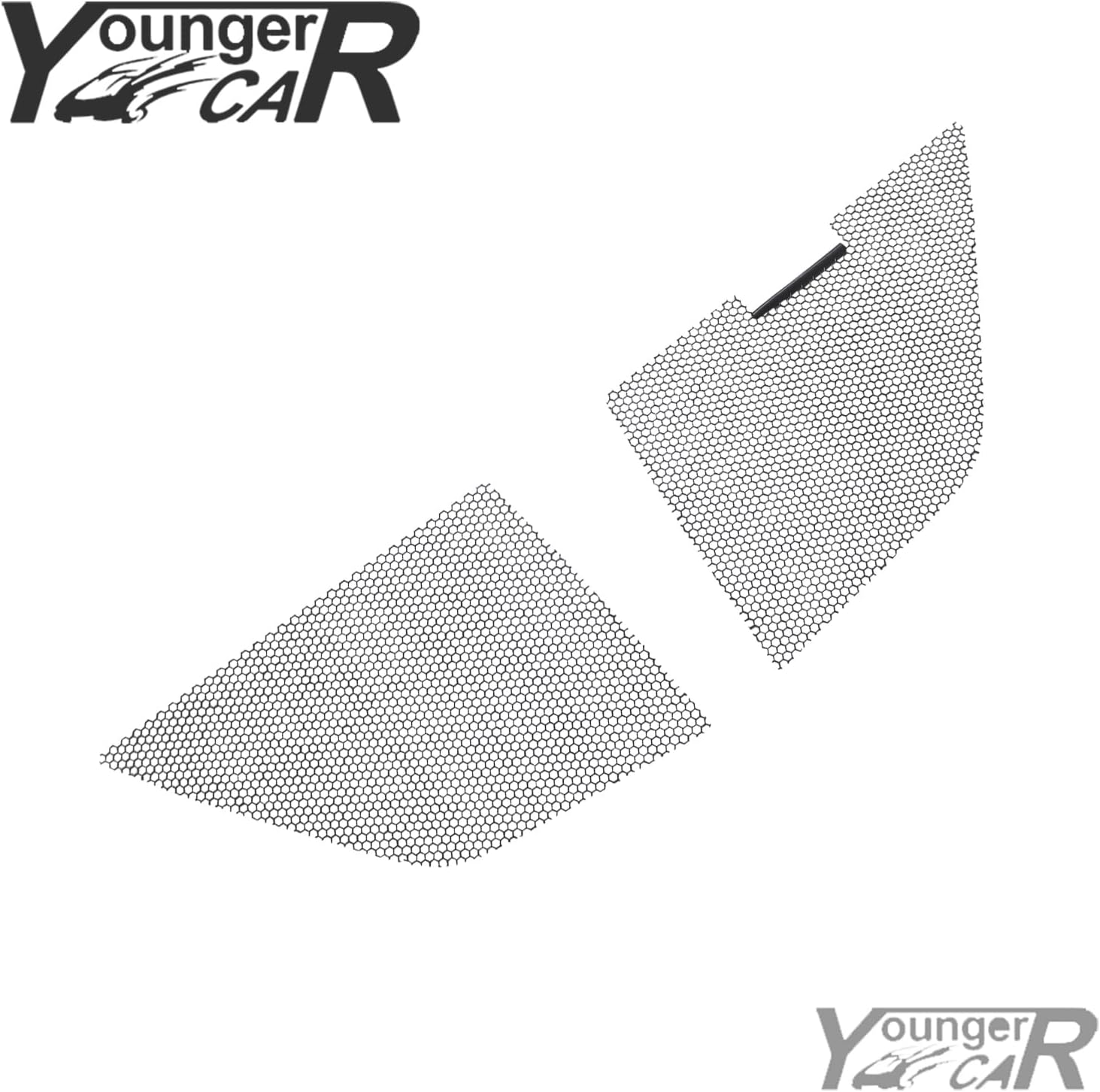 YOUNGERCAR Front Outer&Inner Mesh Grill Kit For 2020-2026 Chevy Corvette C8 Radiator Grilles Vent Aluminum Radiator Grille Cover Protector Grille Kits 4PCS