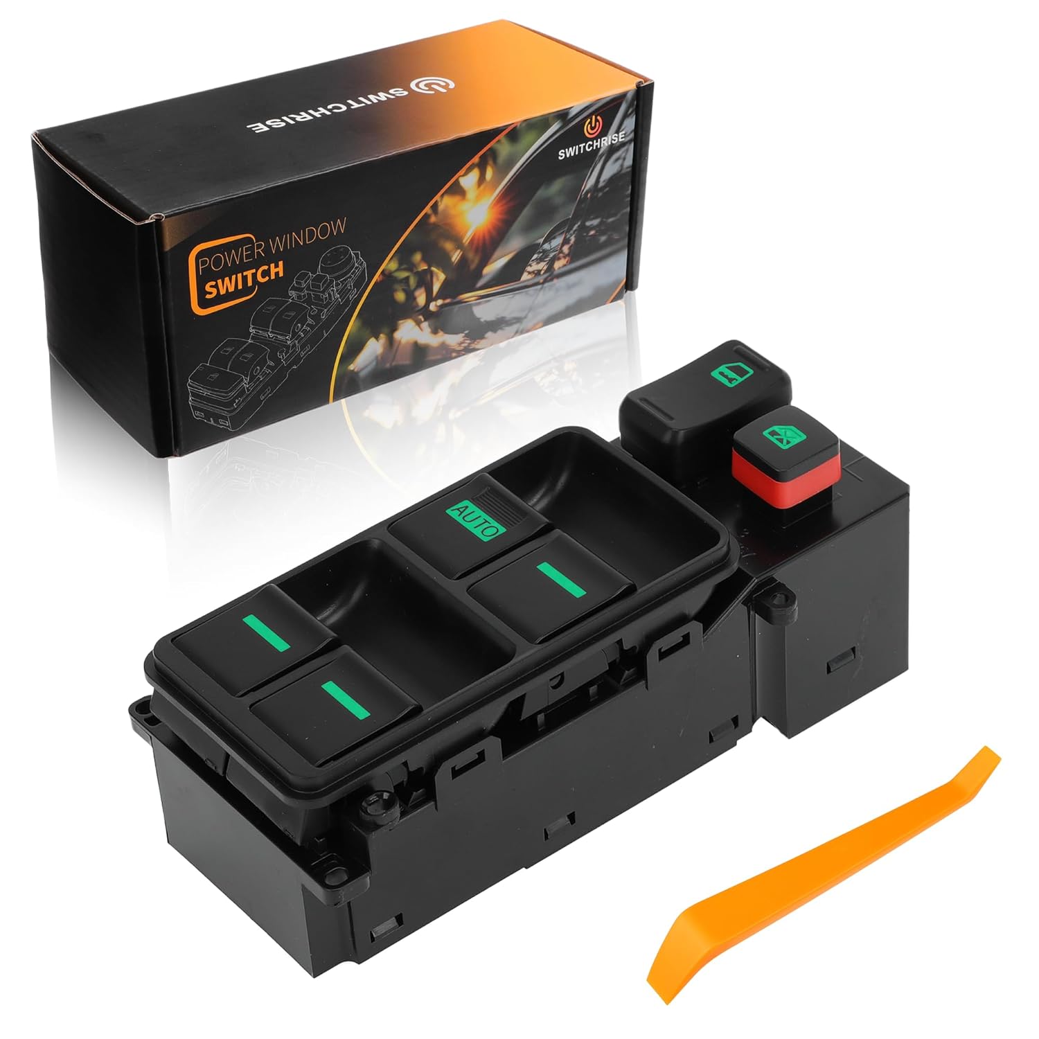 1 AUTO Power Window Switch for Honda Odyssey 2005-2010 Window Control Switch with Tool 35750SHJ305 Front Left Driver Side 1 Set