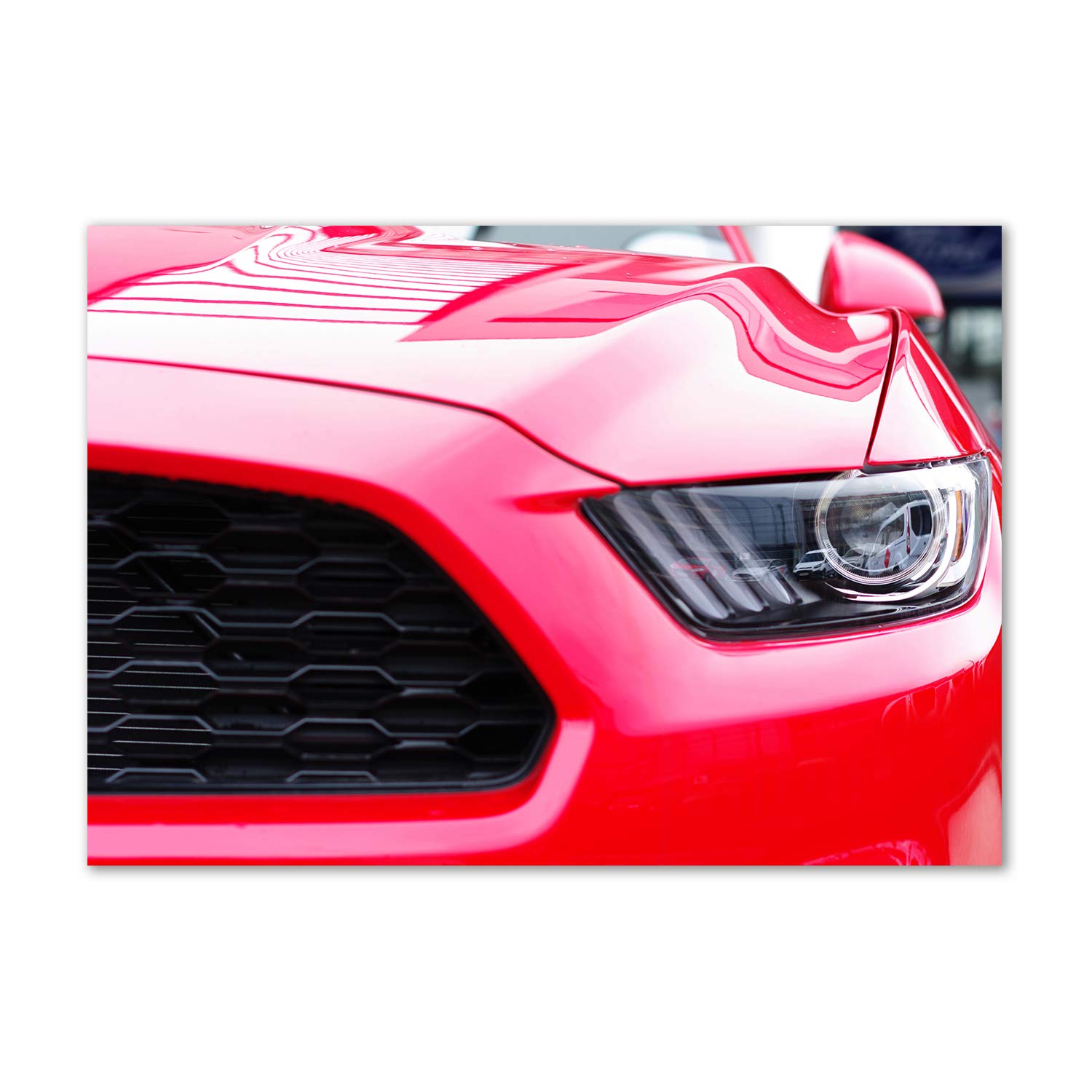 Déco murale acrylique premium Mustang Rouge Tulup tableau