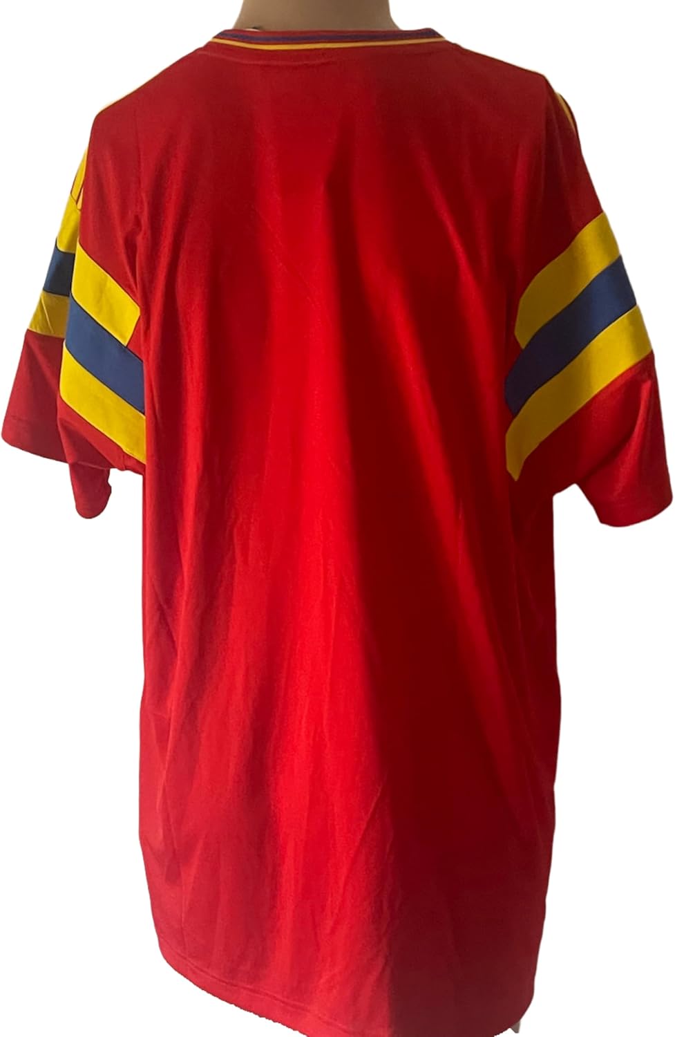 Seleccion Colombia National Team FCF Italia 1990 Futbol Soccer Mens Visitors XL Jersey Red