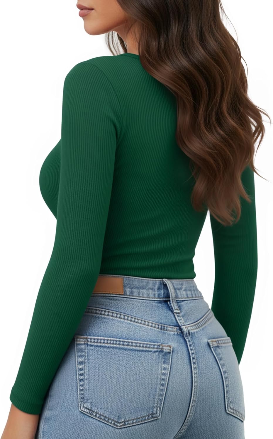 MANGOPOP Women's Henley Shirt Scoop Neck Button Down Ribbed Bodysuits Sleeveless Tank Tops Body Suit - Image 3