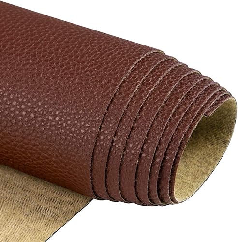 TORRAMI Material de tela sintética suave de piel sintética, 1 yarda, 54 x 36 pulgadas, 0.037 in de grosor para tapicería, manualidades, patrón de