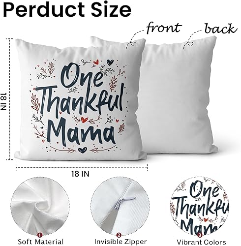 Miniatura 2 de Fundas de almohada de 18 x 18 pulgadas, regalos de cumpleaños para el día de la madre para mamá, mamá de hijo, hija y niños, fundas de almohada
