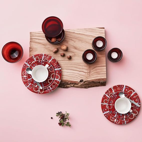 iittala Taika red Salad Plate 22cm