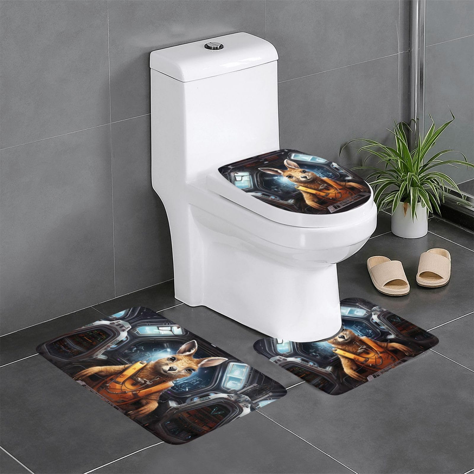 Tapis de salle de bain antidérapants WHJDPP koala 3 pièces