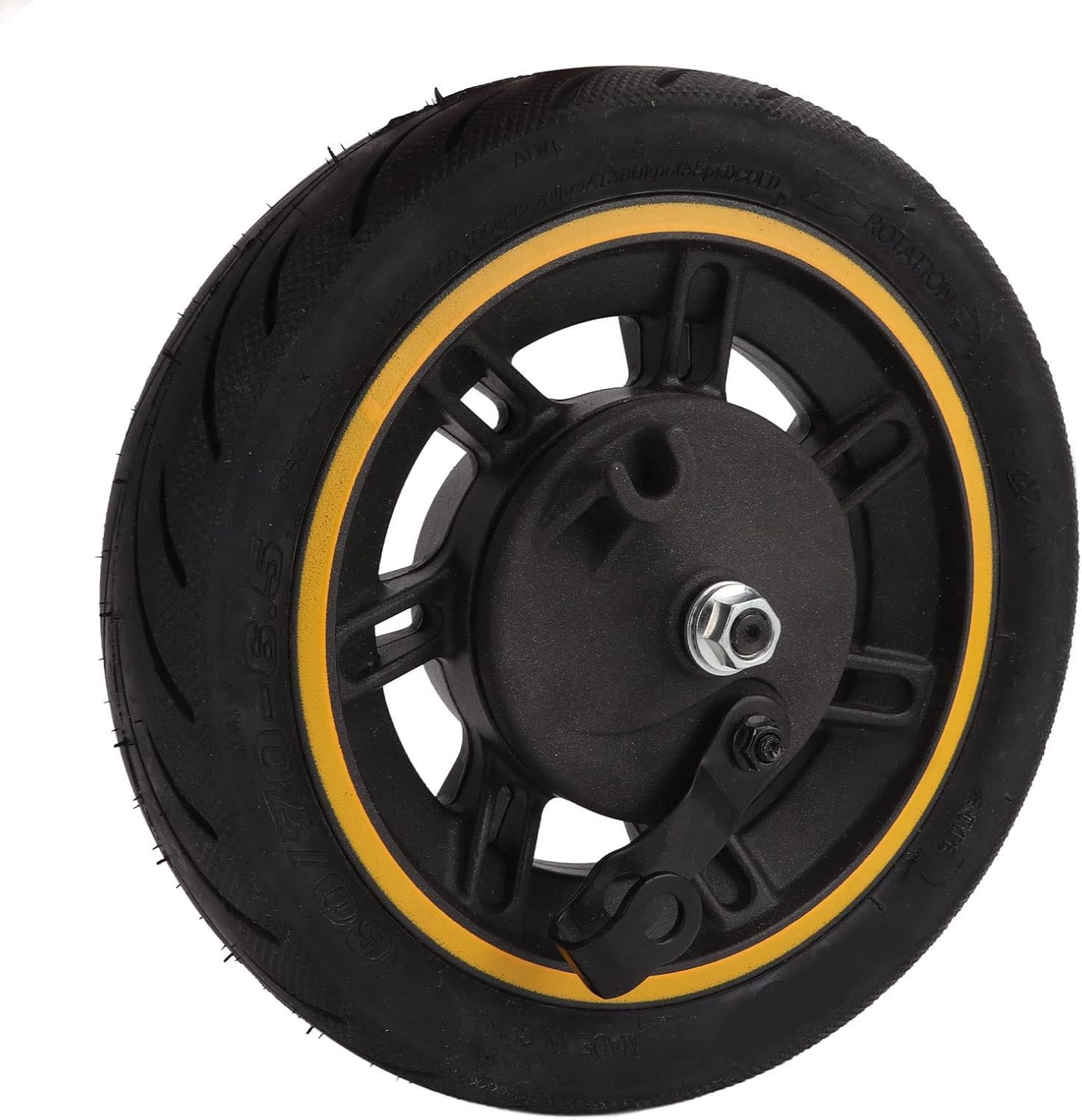 Ruota anteriore 10 pollici 60/70-6.5 per Ninebot Max G30 monopattino elettrico – Pneumatico tubeless con freno a tamburo – Ricambio e accessorio resistente