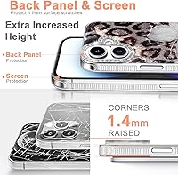 Vista 160 de I-MGAE-IN-AR - Funda diseñada para iPhone 12 y 12 Pro, diseño de mariposa plateada brillante, funda protectora de poliuretano termoplástico, suave