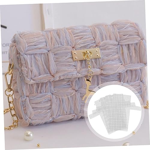 Miniatura 7 de EXCEART 4 hojas de lona de malla de plástico para proyectos de punto y ganchillo de bordado