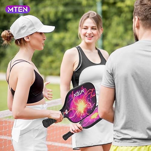 Vista 19 de Pickleball Paddles, USAPA Approved Fiberglass Surface Pickleball Set with Pickleball Rackets, Pickleball Paddles Set for Men Women azul (blue*1)