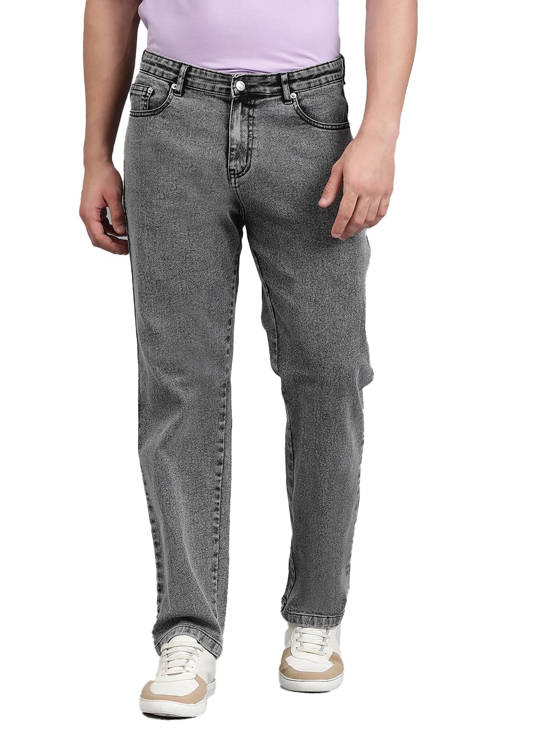 kotty Men's Solid Straight Fit/Skinny Fit/Relaxed Fit Comfortable and Strechable Stylish Looking Jeans-picture-35