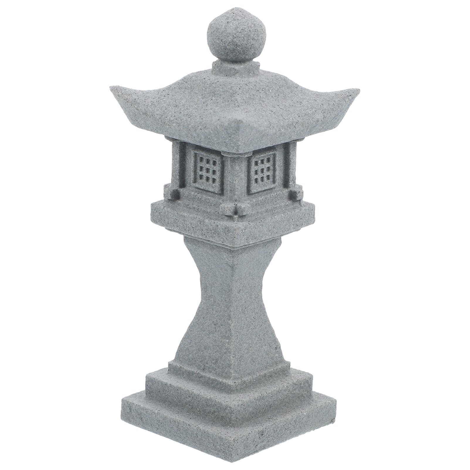 FOMIYES Japanese Style Pagoda Mini Pagoda Garden Statue Miniature Japanese Pagoda Lantern Outdoor Fairy Garden Decor for Micro Landscape Yard Aquarium Bonsai Zen Garden Decoration
