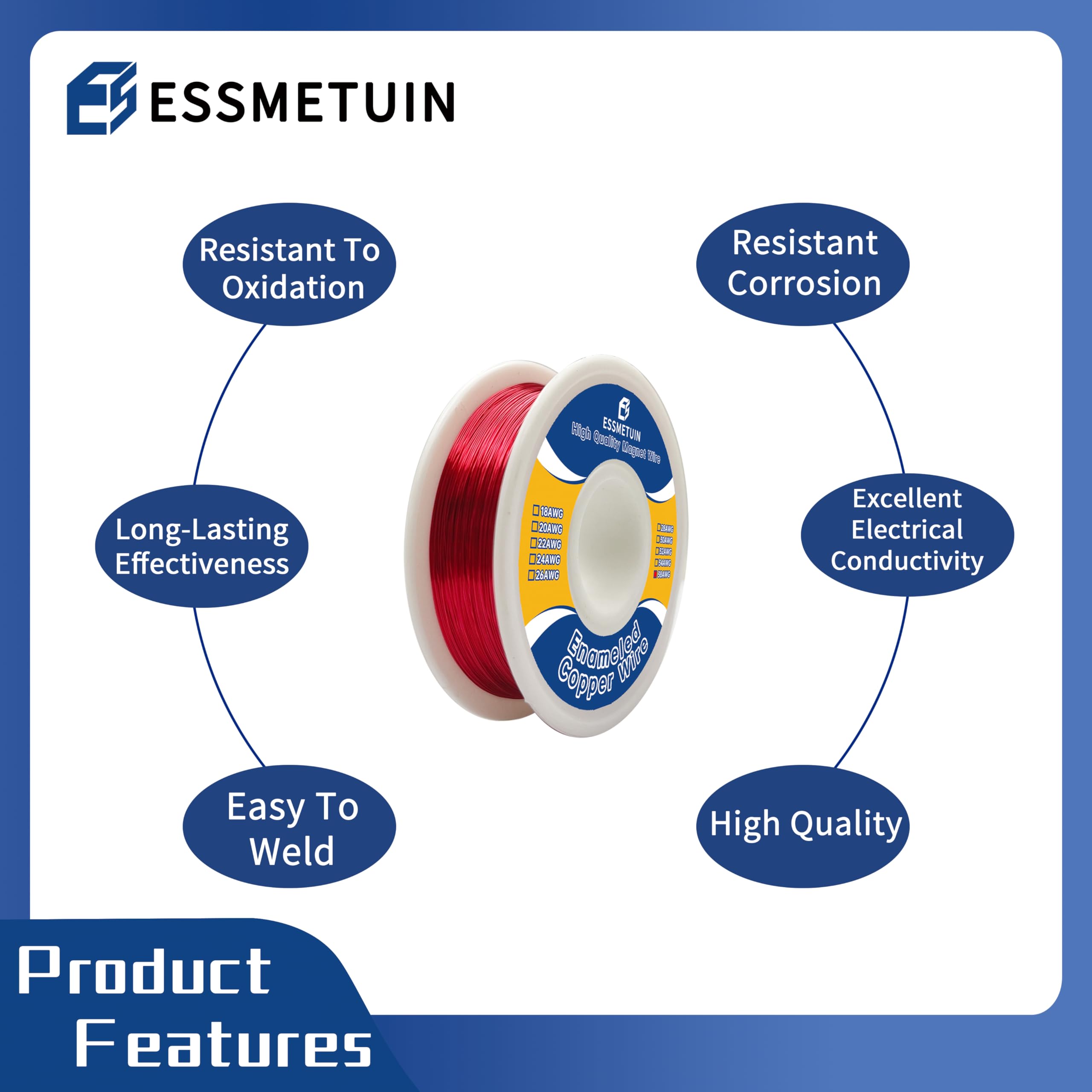 Enameled Copper Wire for Transformers - 38 AWG -3
