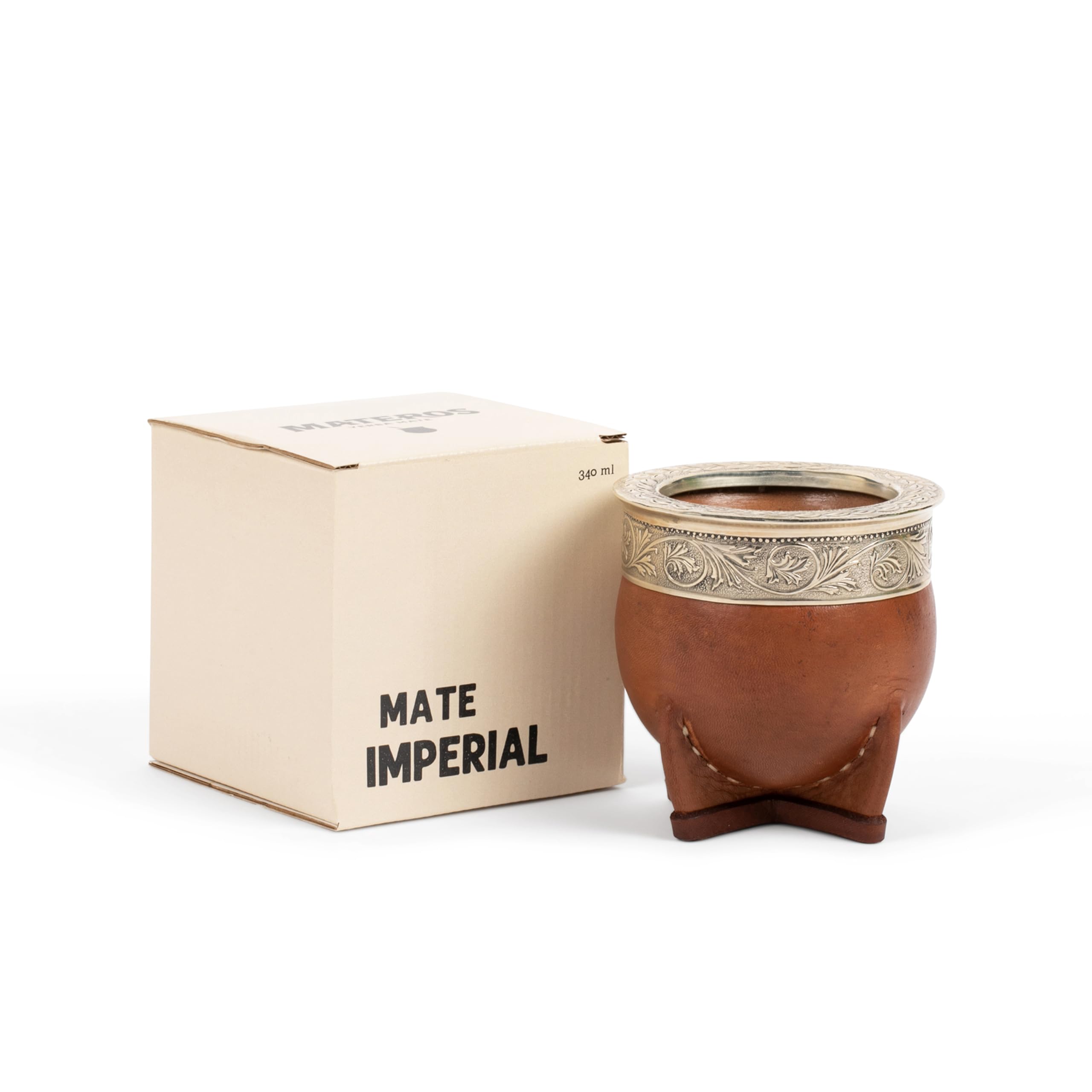 MATEROS Taza premium de yerba mate – Diseño elegante, funcional y duradero – Taza mate ecológica y elegante adecuada para una experiencia suave de beber – Cerámica Imperial (11 onzas)