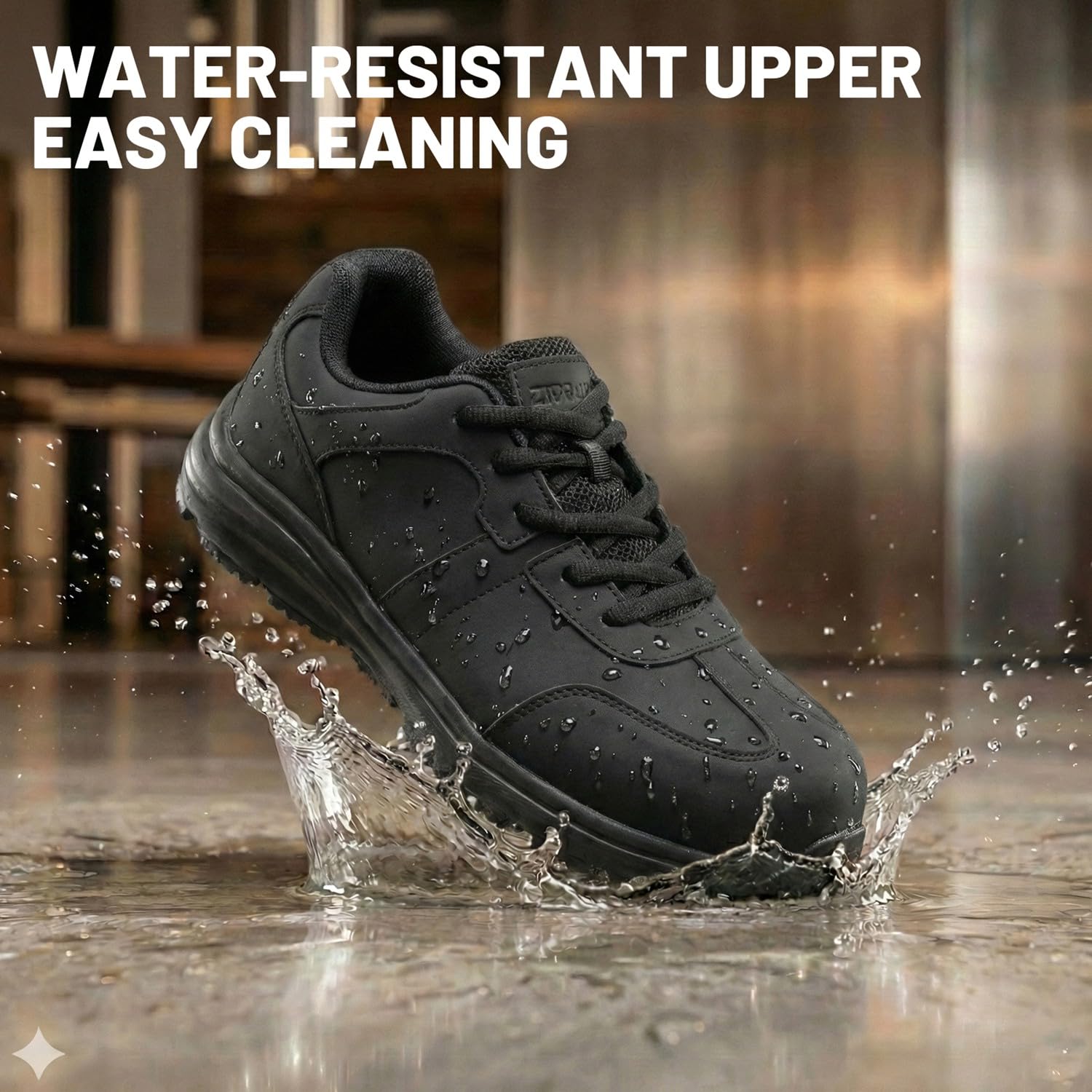 Scarpe Antinfortunistiche Uomo Cucina Scarpe da Cuoco Scarpe Antinfortunistica Antiscivolo Scarpe da Lavoro Impermeabili Punta in Acciaio Comode Leggere SRC Ristorazione