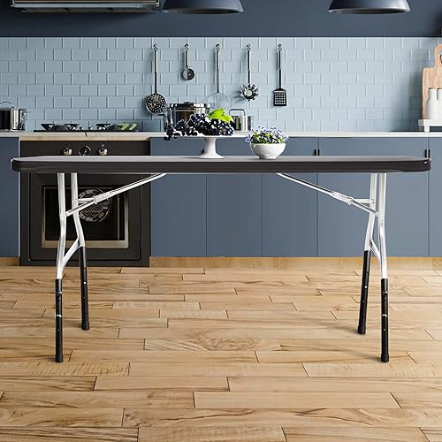 Miniatura 6 de ZhouDaShu Extensores de patas de mesa para mesas plegables, extensiones de patas de mesa para patas dobladas y rectas, elevadores de patas de mesa