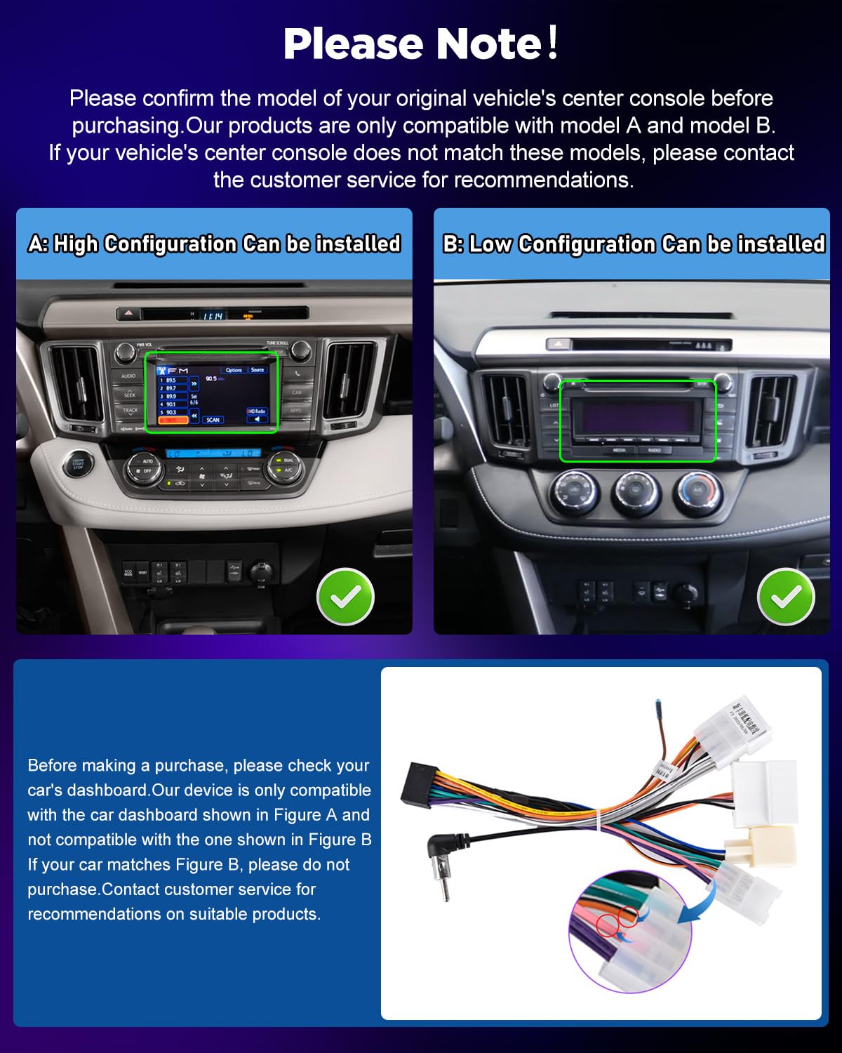 NHOPEEW Radio samochodowe 4+64G do Jeep Renegade 2016-2020/Compass 2017-2020 z bezprzewodowym Carplay i Android Auto – 7-calowy ekran Incell, obsługuje WiFi, GPS + kamerę cofania, magistralę Canbus