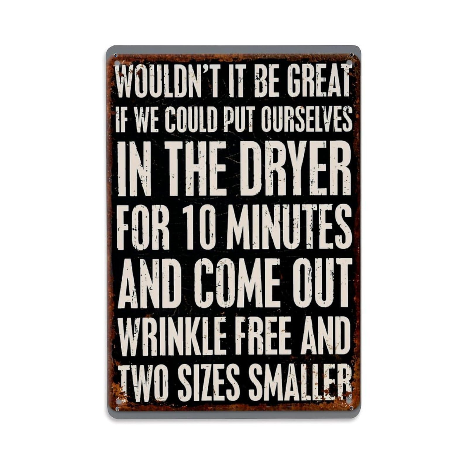Jdfenggu Vintage Funny Laundry Humor Quote Sign Retro Metal Tin Sign, Metal Poster For Bar, Home, Man Cave, Kitchen, Laundry Room Art Decor 8X12 Inch