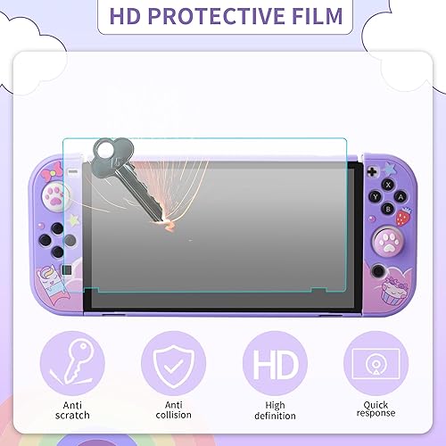 Miniatura 4 de Carrying Case for Nintendo Switch OLED Model, Portable Switch Travel Case Storage with 10 Games Card Cartridges, Hard Protective Shell Accessories