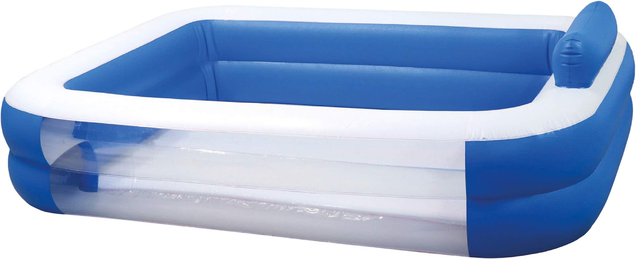 TP Toys Large 6.4ft x 4.7ft Paddling Pool for Kids Ages 3+. Paddling Pool for Garden and Family Fun. 1.95m x 1.45m x 0.4m. Splash and Water Play for Kids.