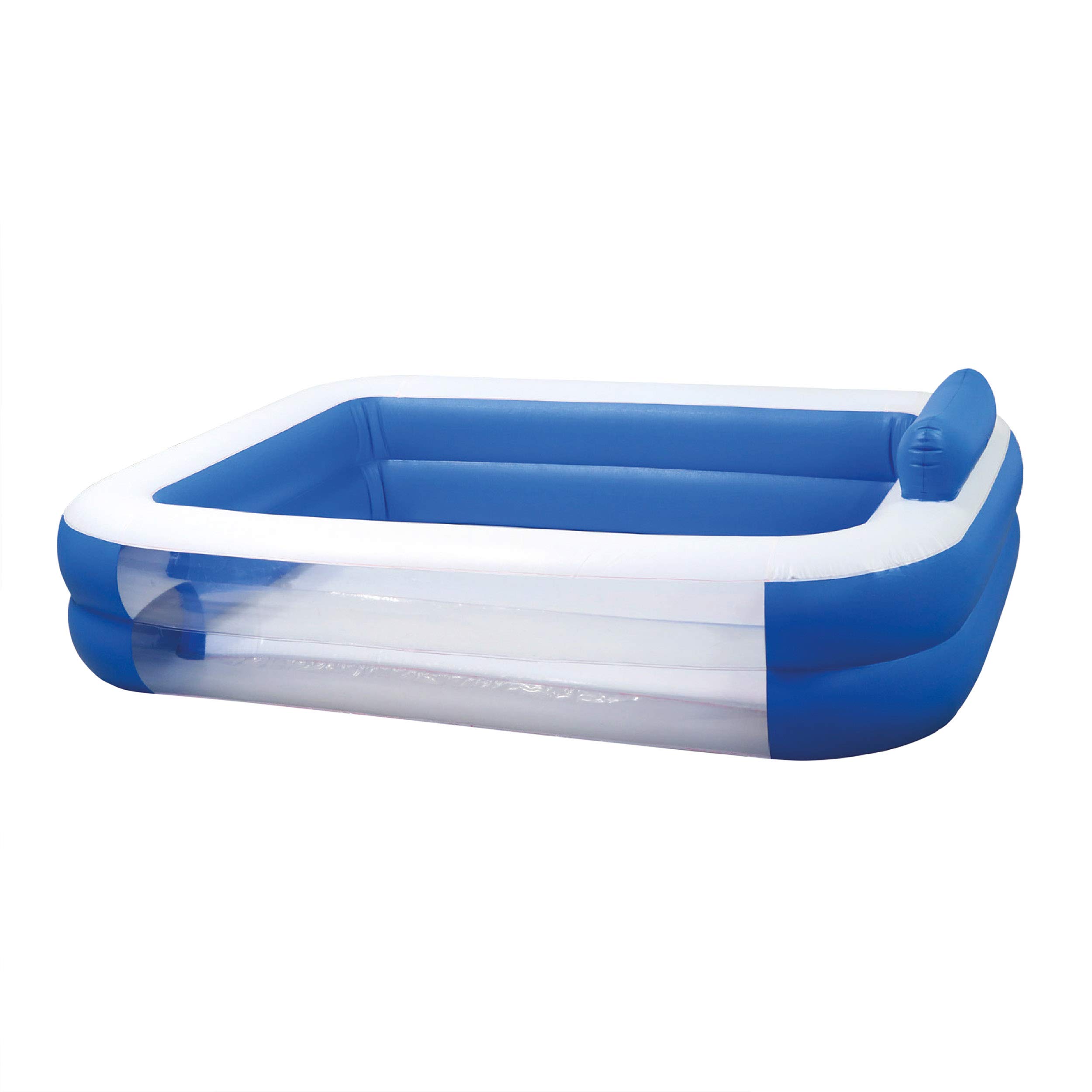 TP Toys Large 6.4ft x 4.7ft Paddling Pool for Kids Ages 3+. Paddling Pool for Garden and Family Fun. 1.95m x 1.45m x 0.4m. Splash and Water Play for Kids.