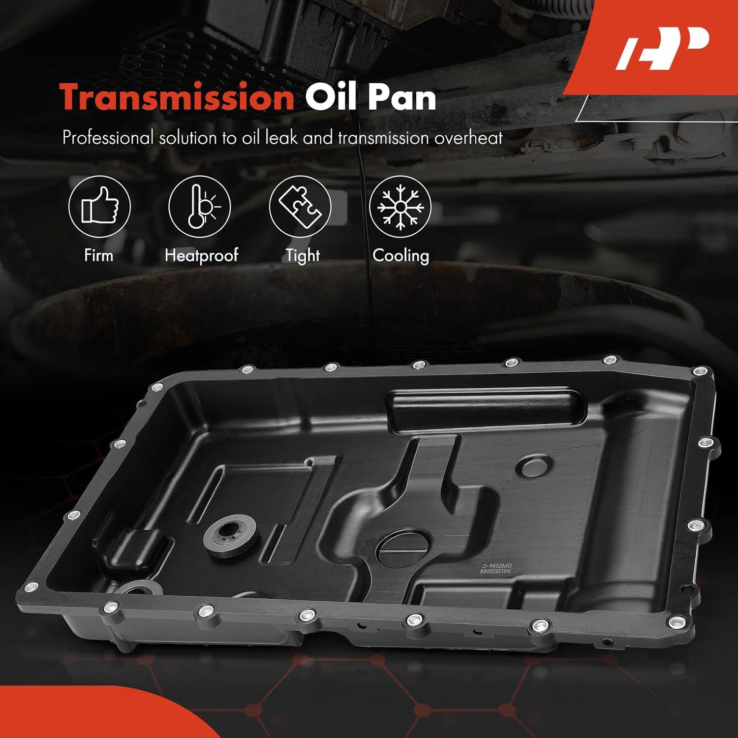 A-Premium Transmission Oil Pan with Gasket Compatible with Ford Explorer 2020-2023, Ranger 2024 2.3L, Police Interceptor Utility 2020-2023 & Lincoln Aviator 2020-2023