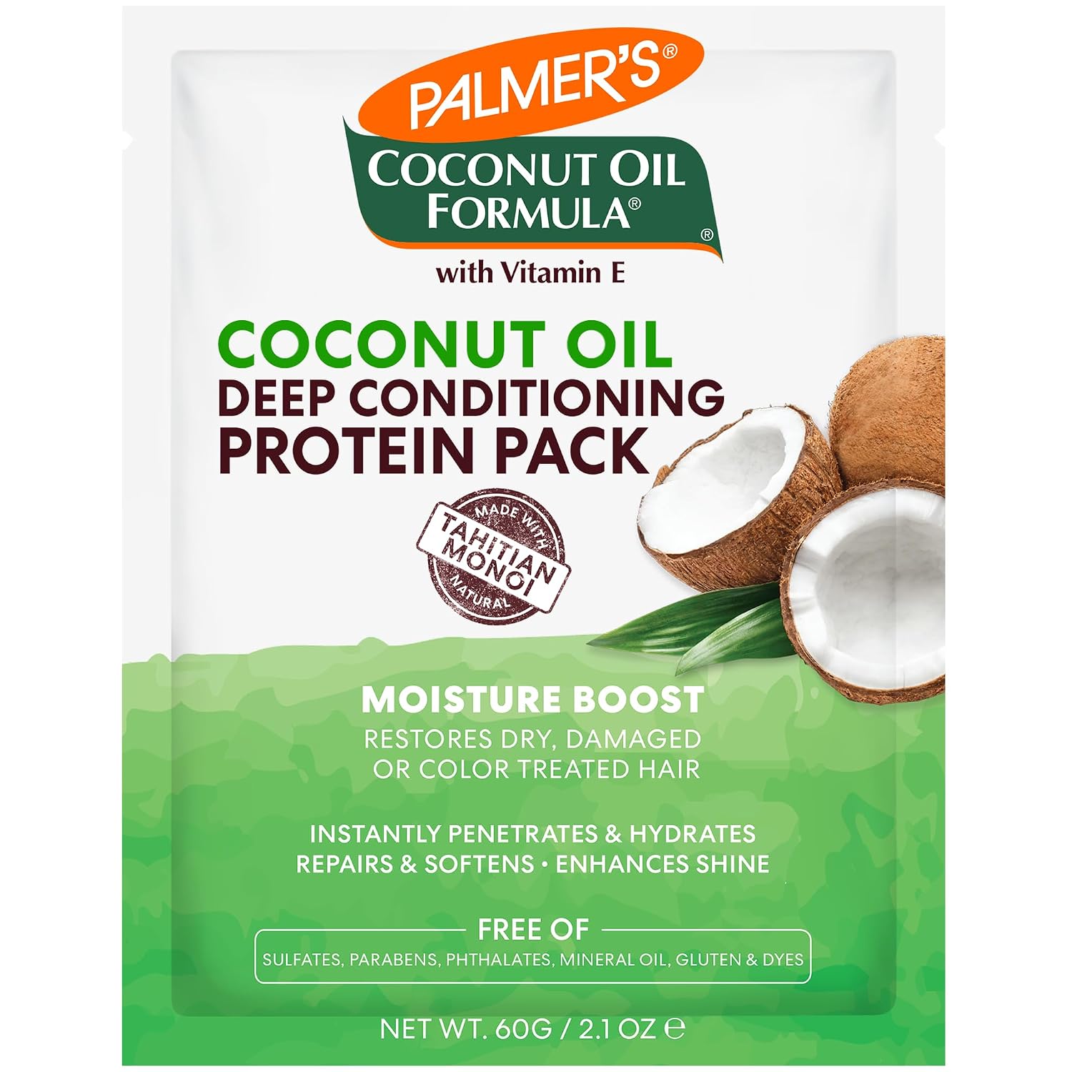 Palmer's Protein Coconut Oil, 2.1 Ounce