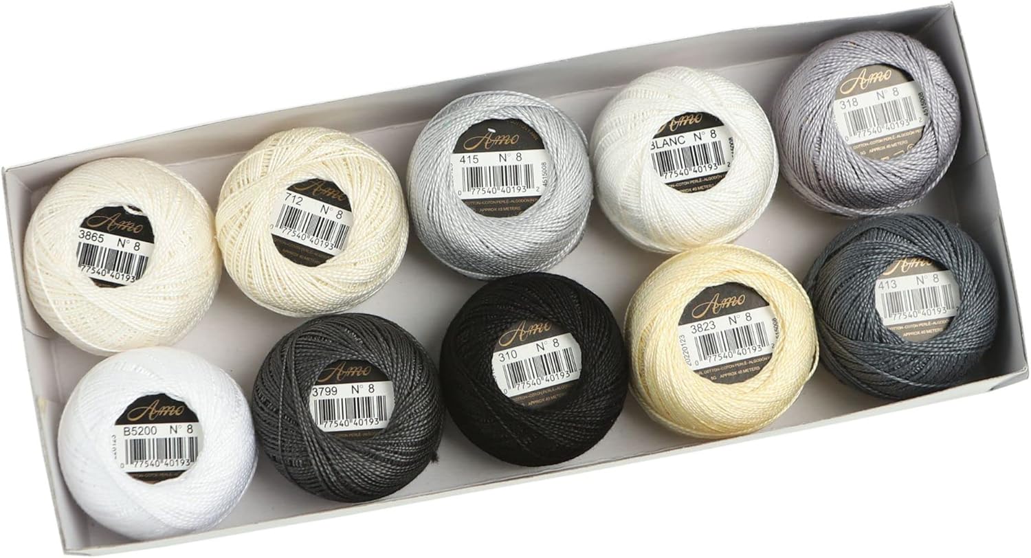 160 Colors 5g/Ball Asmoothread Double Mercerized Egyptian Long Staple Cotton Size 8 Pearl Cotton Embroidery Thread Ball Craft Needlework