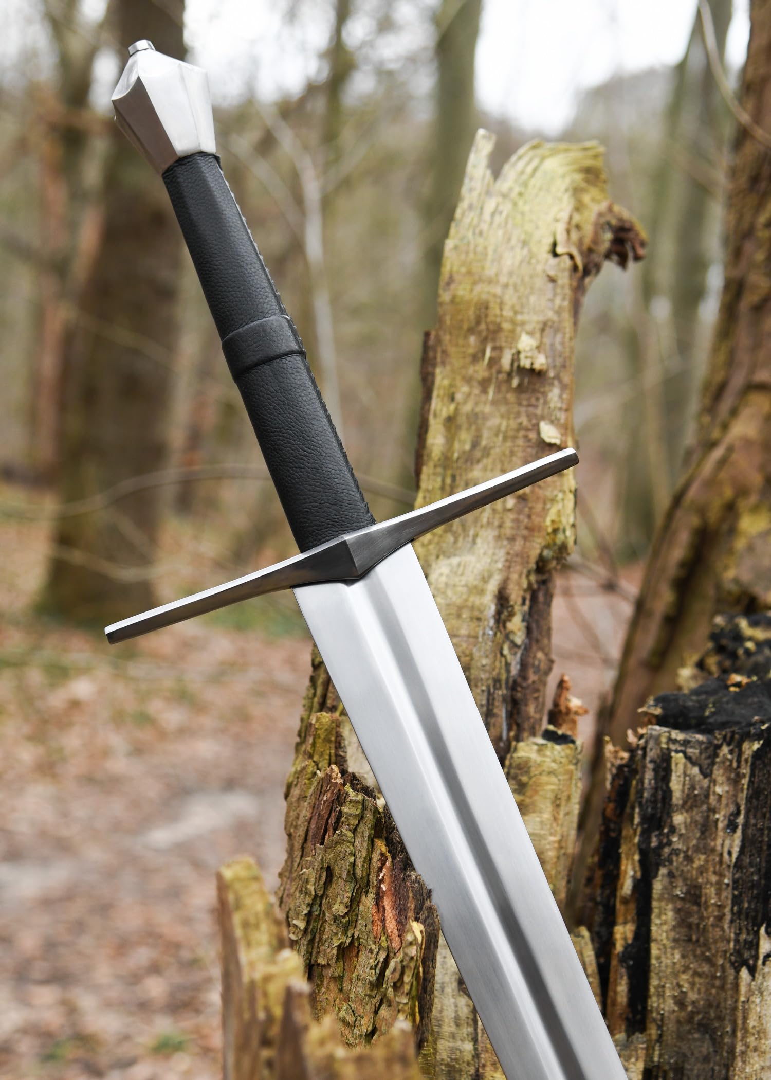 Battle-Merchant - Mittelalterlicher Zweihänder, für leichten Schaukampf - SK-C Schaukampfschwert Ritter Schwert - ab 18