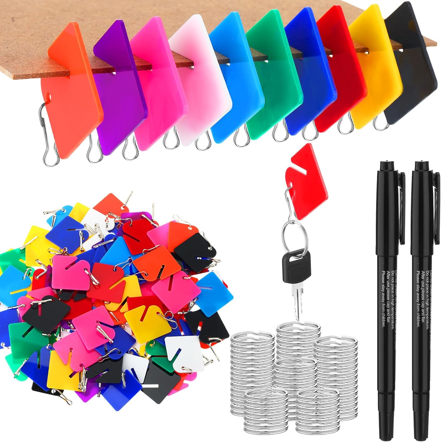 Hipster Mini Key Ring - 12 Pack - Tie Tight Laces