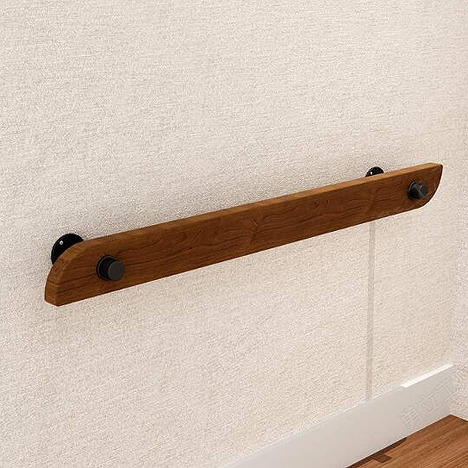Rampe d'escalier de sécurité en bois massif de 13ft - Finition haut de gamme pour intérieur