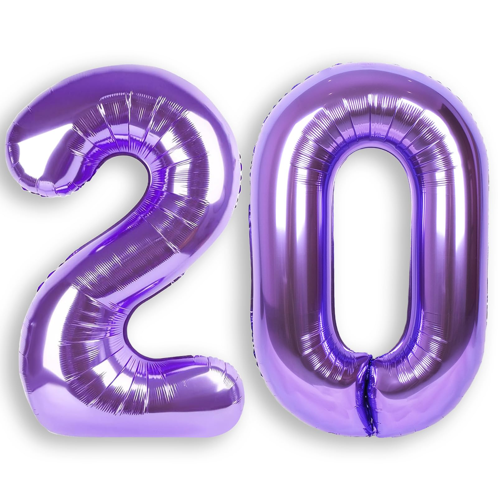 RainbowQ Party Purple Number 20 Balloon 40Inch Big 0-40 Foil Large Balloons