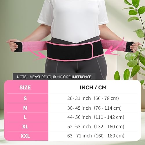 Miniatura 13 de Sacroiliac SI - Cinturón de cadera para mujeres y hombres, alivia la ciática, pélvica, espalda, soporte de espalda baja, cinturón de apoyo pélvico