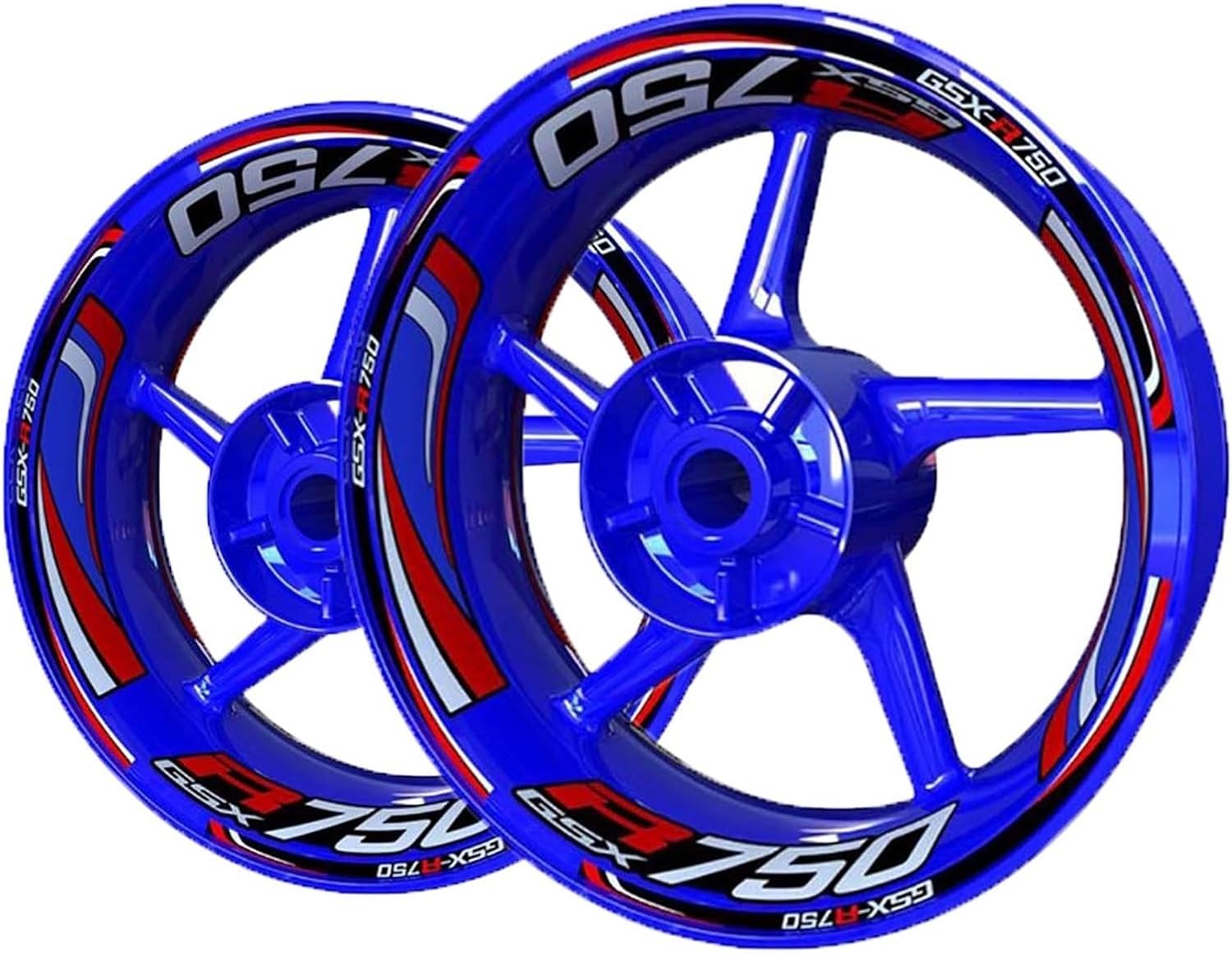 for S&uzuki for GSXR 750 for GSXR750 Motorcycle Wheel Rim Sticker Set Wheel Sticker Decal(12)