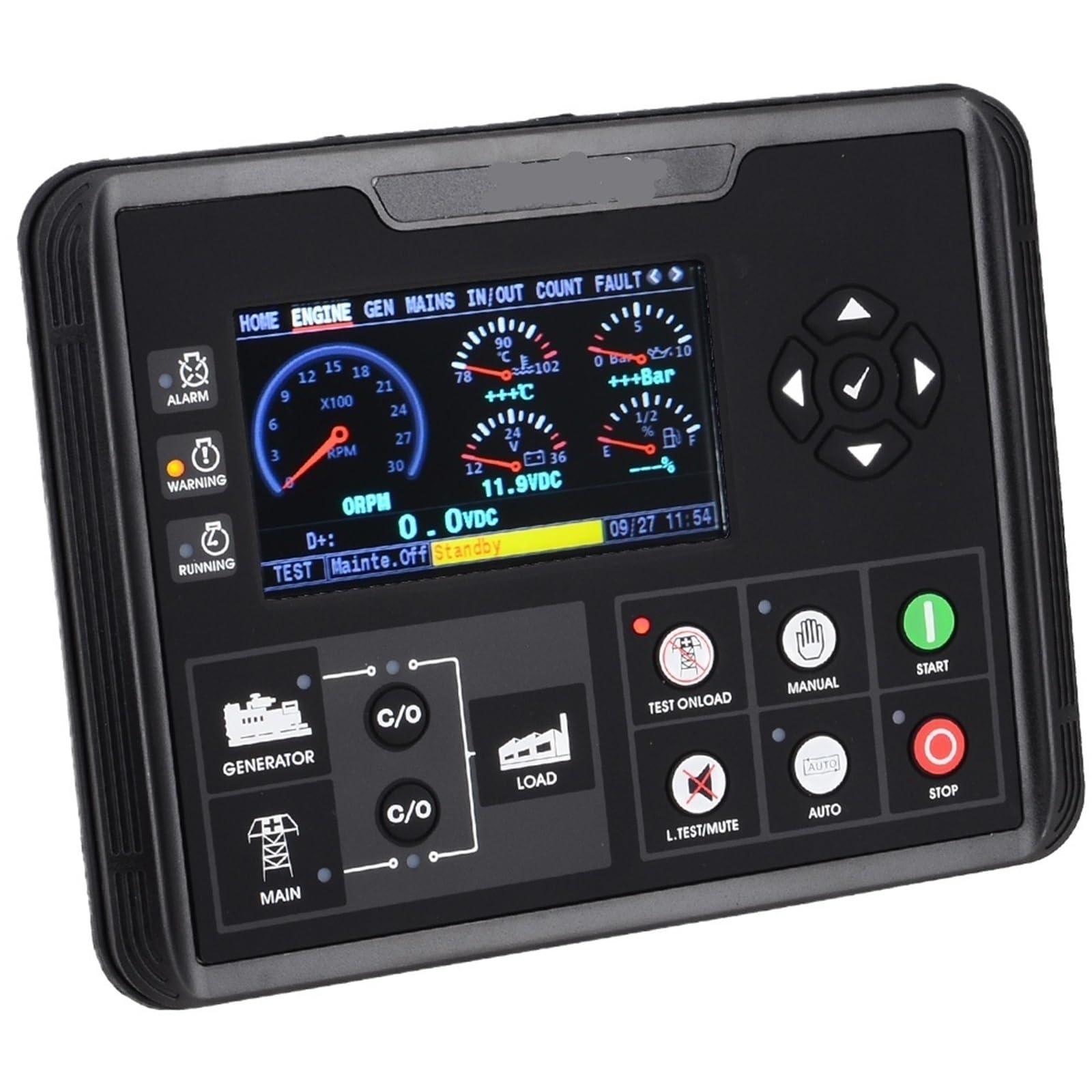 1pcs DC72D/DC72DR Generator Set Controller for Diesel/Gasoline/Gas Genset Parameters Monitoring(DC72D)