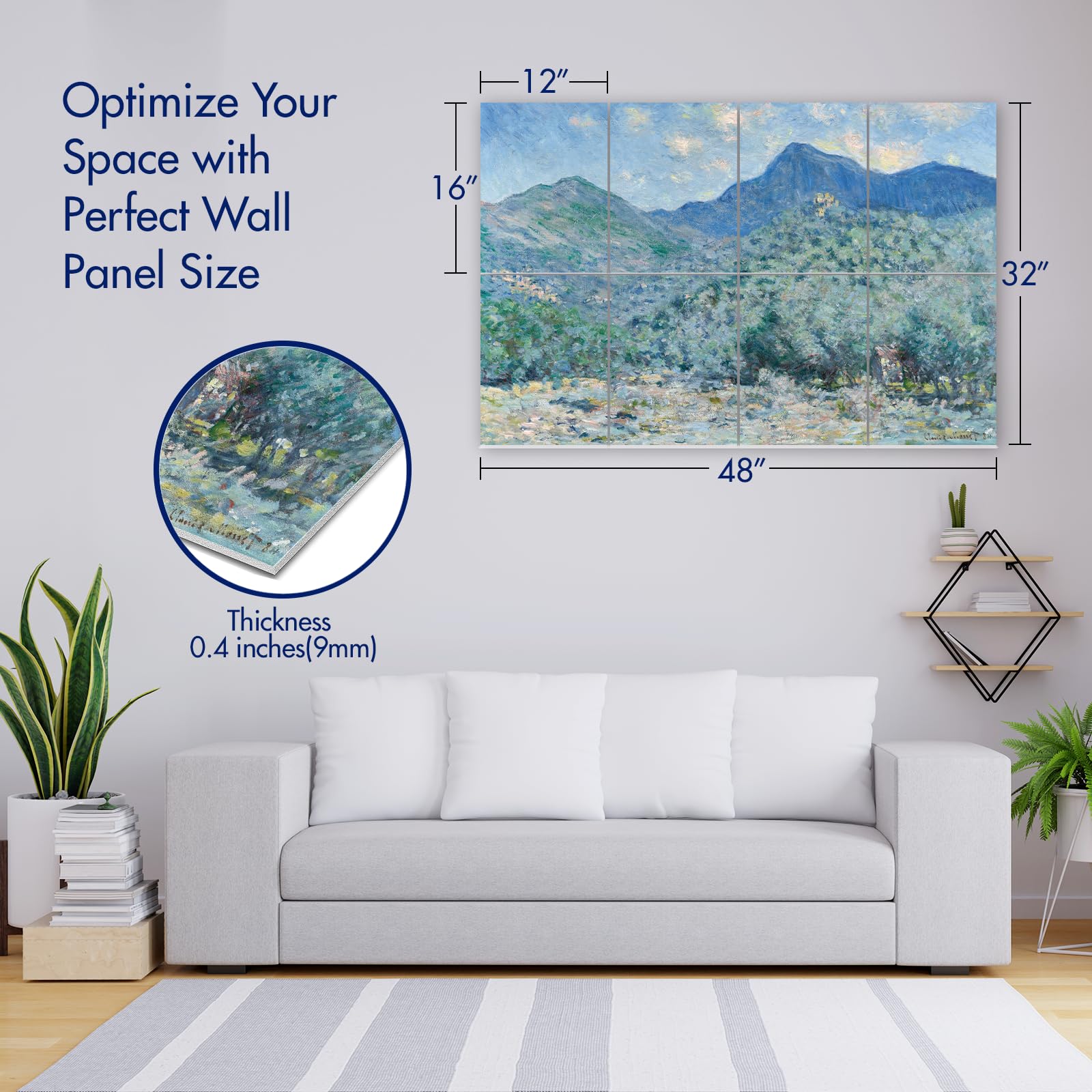 PINWELIFE® Wall Art Acoustic Panels, Sound Proof Absorbing Panels for Home/Office, Decorative Absorbing Dampening - Image 2