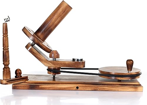 Miniatura 49 de Brainmart Winds - Bobinadora de bolas de hilo de madera y veloz de mesa, Winds de 8 a 12 onzas para manualidades de ganchillo y tejer, juego