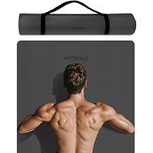 Extra Wide &amp; Thick 8mm Yoga Mat, 72"x31.5" Large Non Slip Exercise Mat, Premium POE Material for Superior Cushioning &amp; Stability, with Strap for Home Gym, Pilates